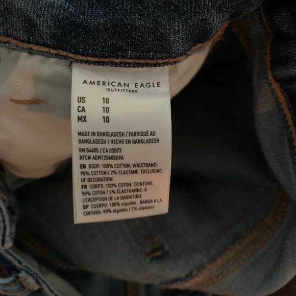 AE Crossover Highest Waist Denim Mom Short - Picture 3 of 3